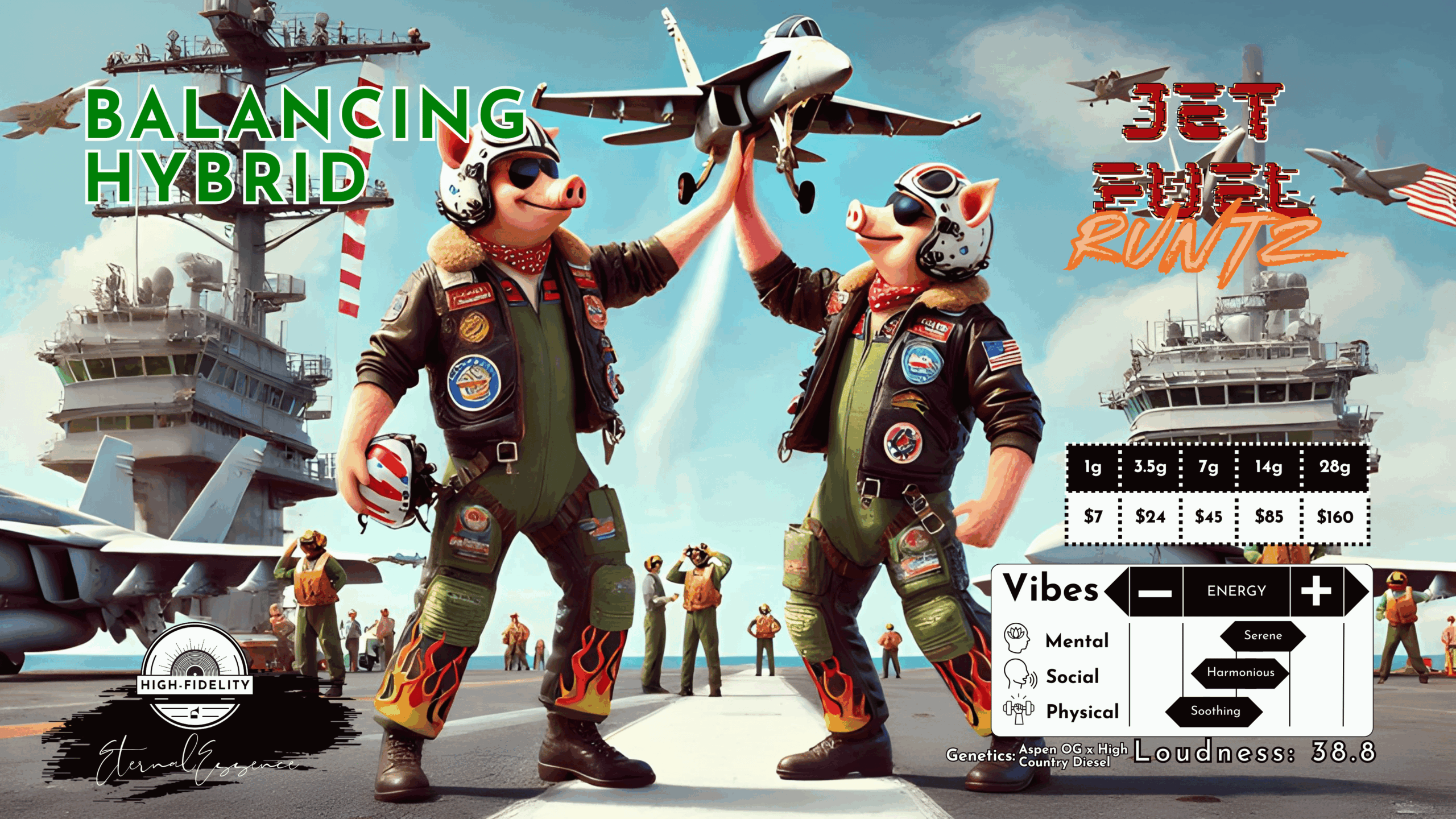 “Jet Fuel Runtz” (Balancing Hybrid) THCa Flower Bulk HighFidelity