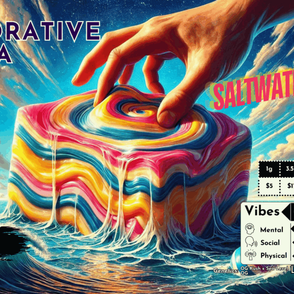 "Saltwater Taffy OG" (Restorative Indica) THCa Flower Bulk