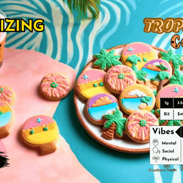 "Tropicana Cookies" (Energizing Sativa) THCa Flower Bulk