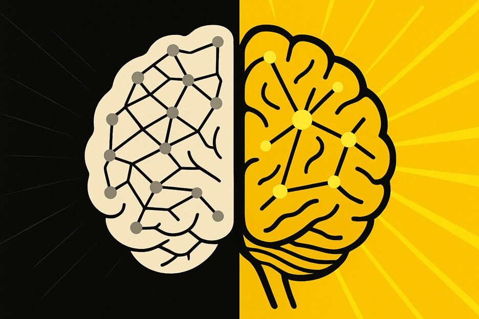 Time for a thc t break reset your brains rhythm high fidelity co A black and white brain