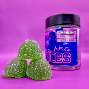 Mega bites 10ct 100mgea  green apple   high fidelity co