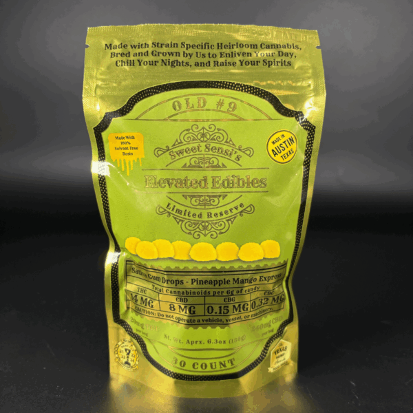 "Pineapple Mango Express" Elevated Edibles Gum Drops  30ct (22mg/ea.) (Sativa)