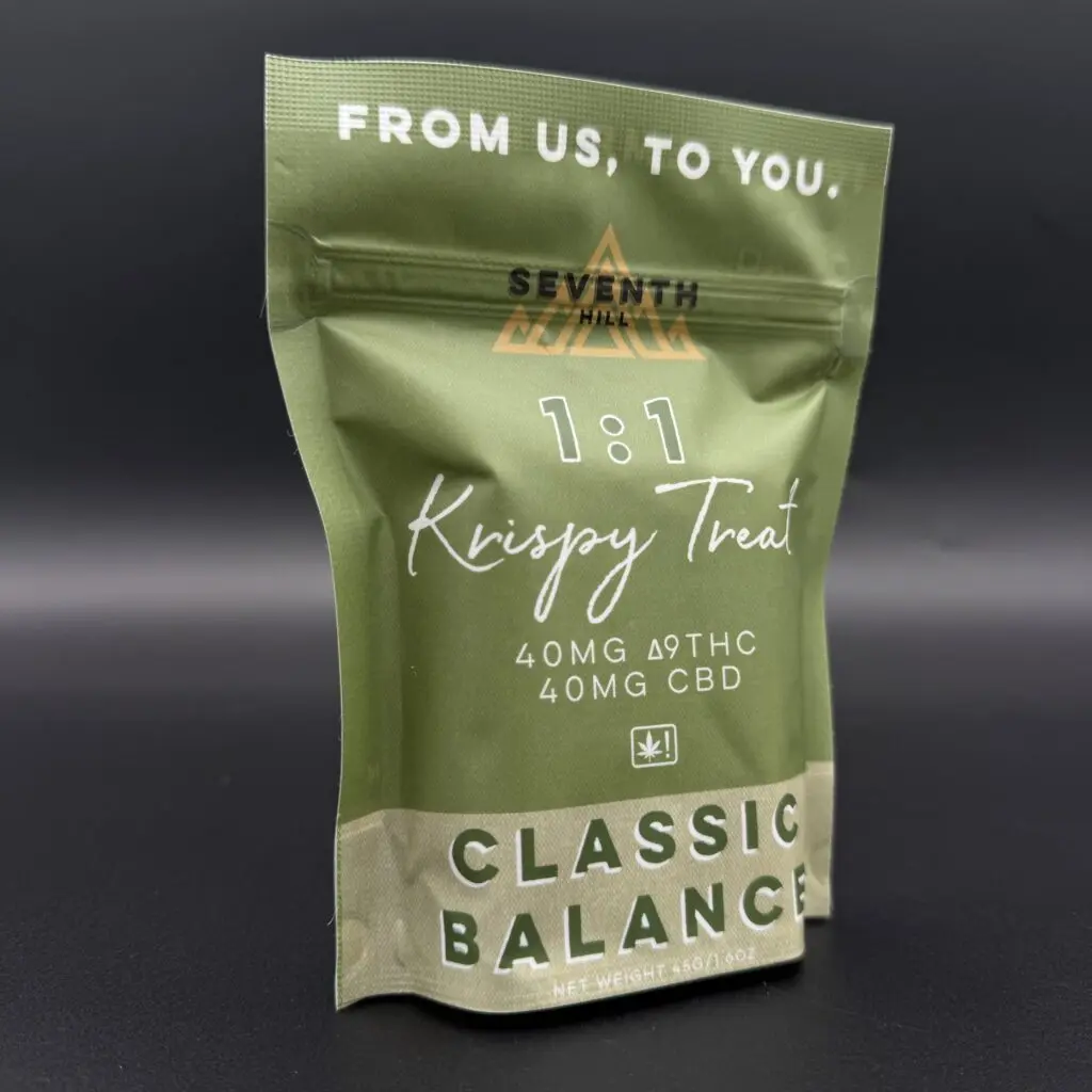 Hybrid Krispy Treat 1ct (40mg THC + 40mg CBD) THC edible