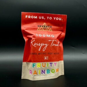Fruity rainbow krispy treat 1ct 100mgea    high fidelity co
