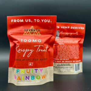 Fruity rainbow krispy treat 1ct 100mgea    high fidelity co