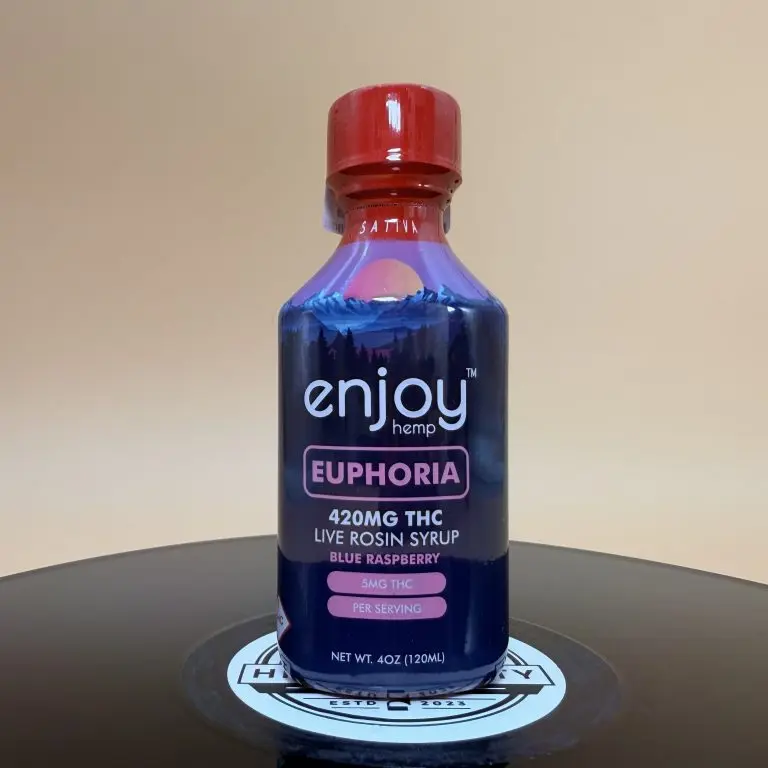 Blue Raspberry Live Rosin Delta 9 Syrup - 420mg, Sativa (4oz) live rosin edible