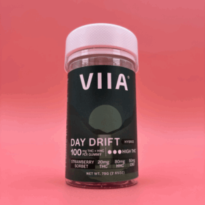 strawberry sorbet day drift gummies 10ct 100mgea  hybrid   high fidelity co