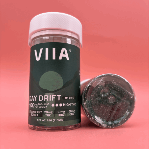 "Strawberry Sorbet" Day Drift Gummies 10ct (100mg/Ea.) (Hybrid)