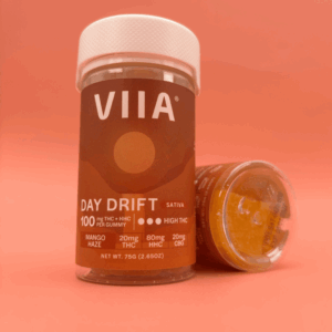 mango haze day drift gummies 10ct 100mgea  sativa   high fidelity co