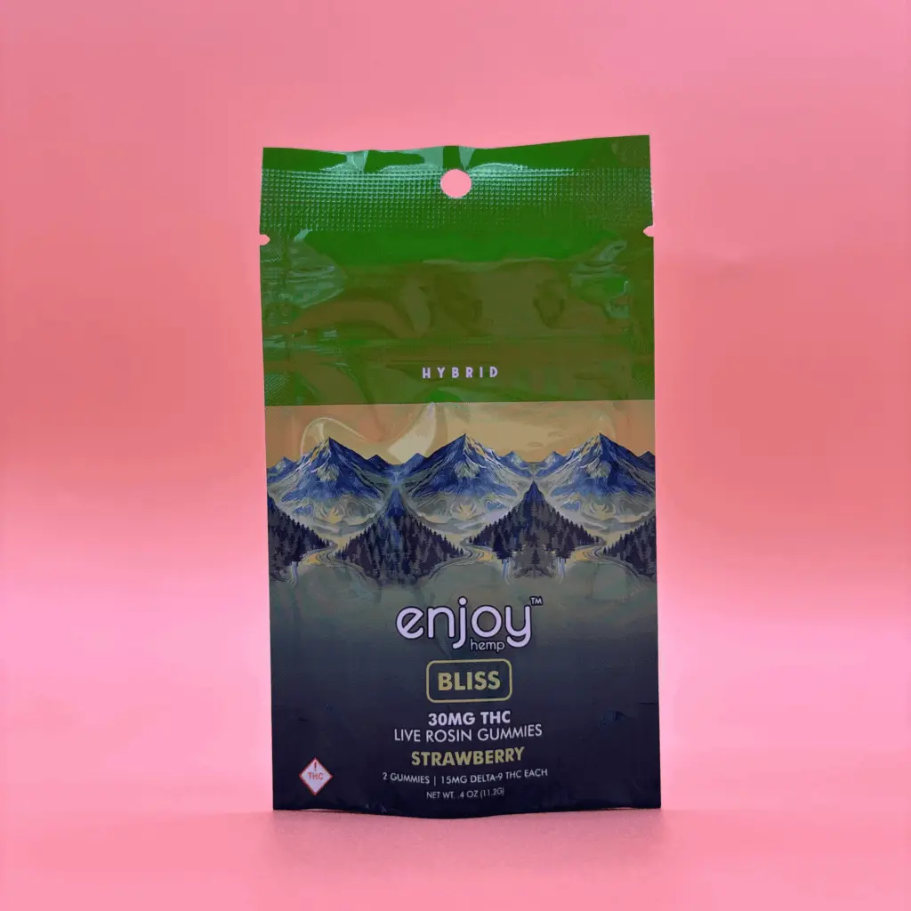 Live Rosin Grab 'n' Go Gummies 2ct (15mg/Ea.) (Strawberry Hybrid) THC edible