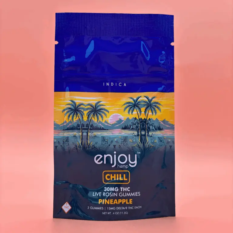 Live Rosin Grab 'n' Go Gummies 2ct (15mg/Ea.) (Pineapple Indica) THC gummies