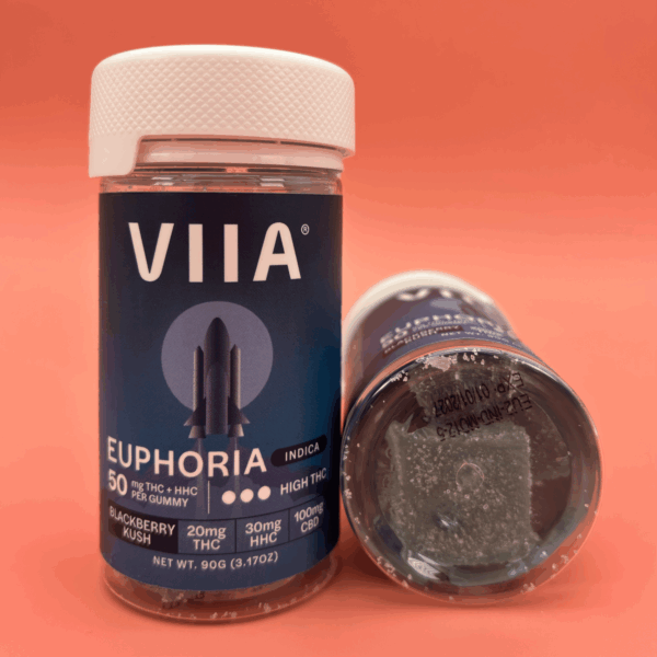 "Blackberry Kush" Euphoria Gummies 12ct (70mg/Ea.) (Indica)