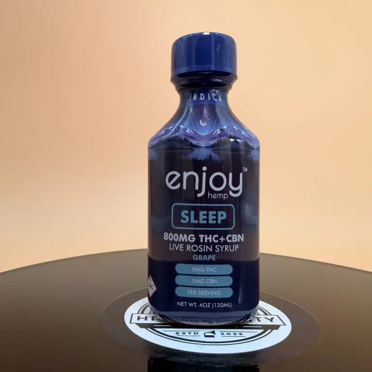Grape Live Rosin Delta 9 Syrup - 400mg THC + 400mg CBN, Indica (4oz)