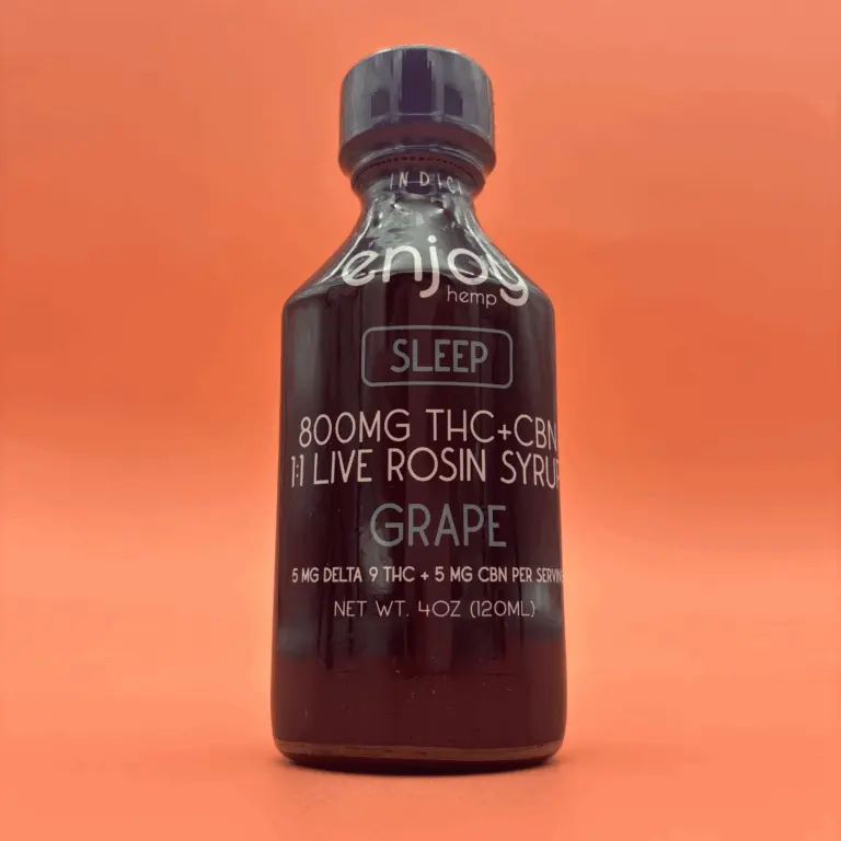 Live Rosin Syrup 4oz (800mg/Ea.) (Grape Indica) THC drink