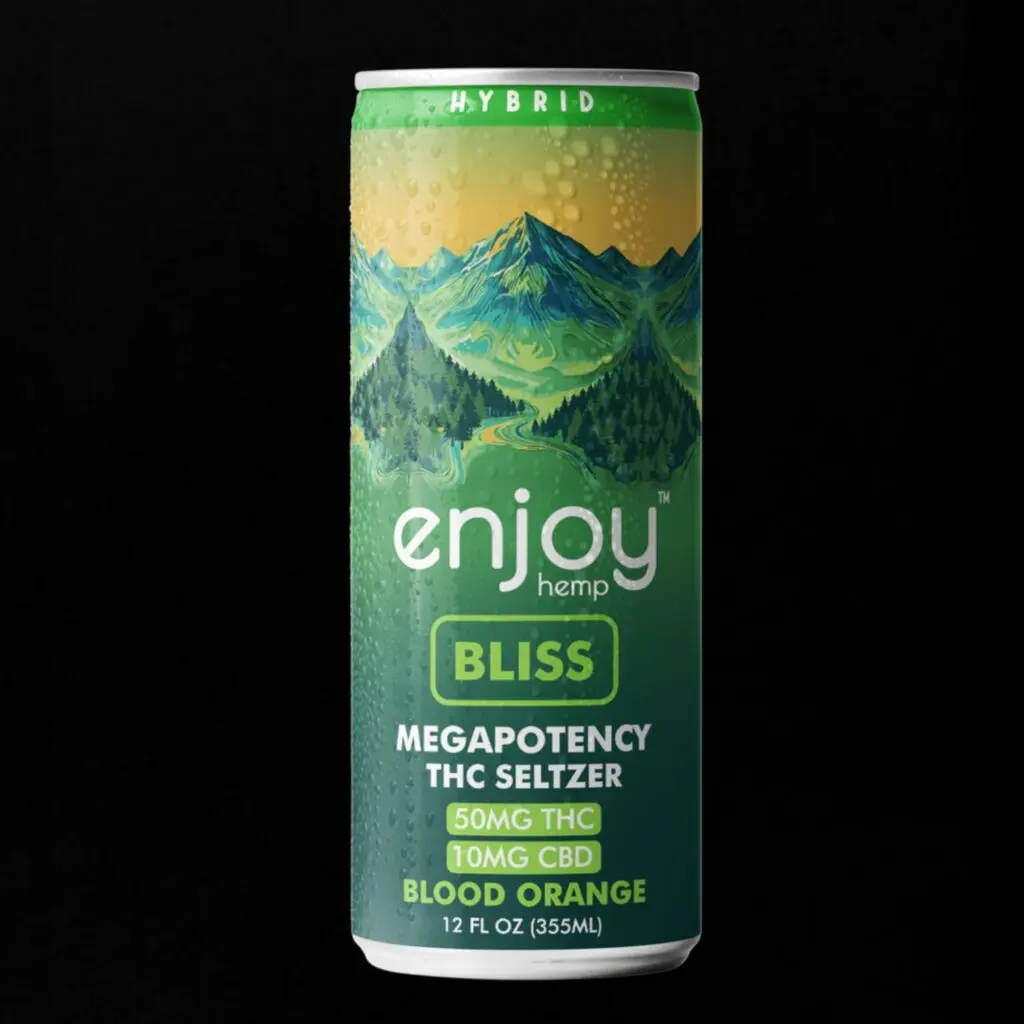 Blood Orange Delta 9 Seltzer - 50mg, Hybrid THC edible