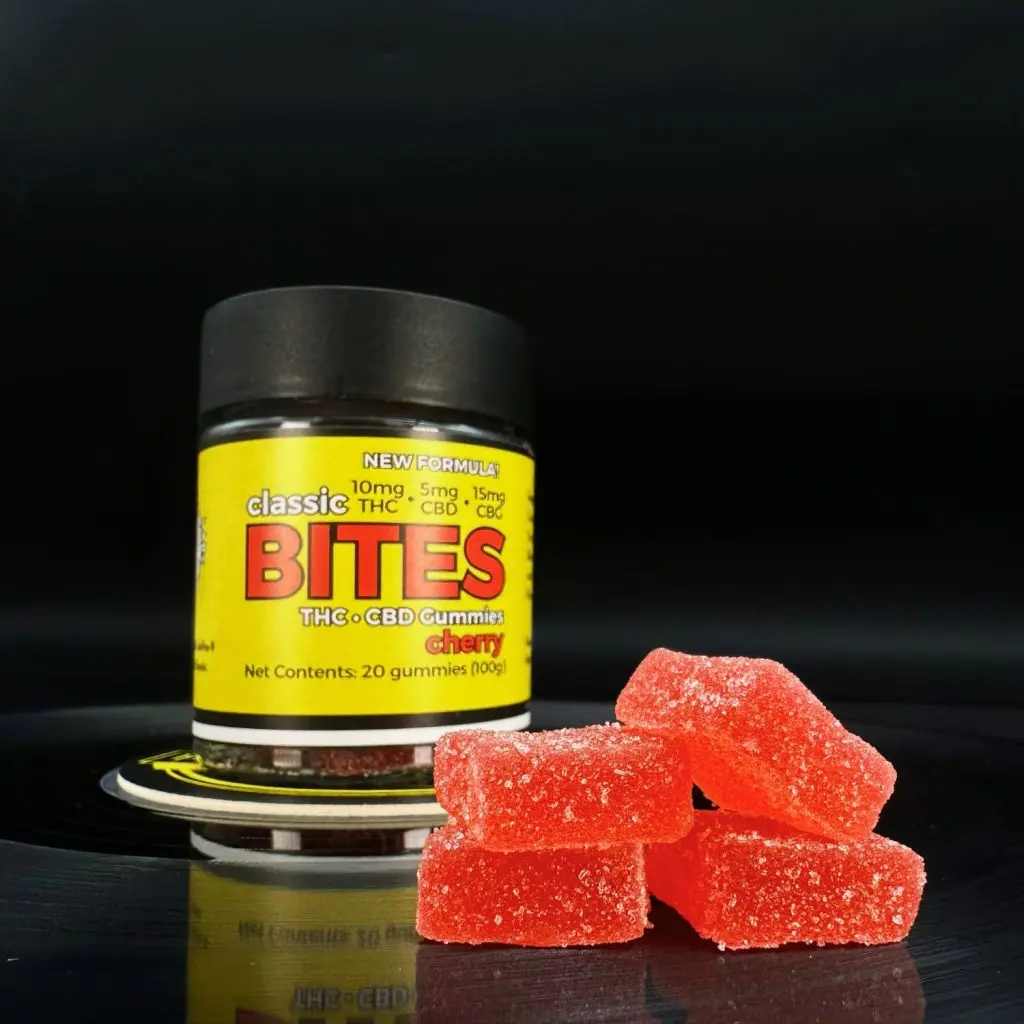 Cherry New Formula Bites Delta 9 Gummies - 10mg (20ct) THC edible