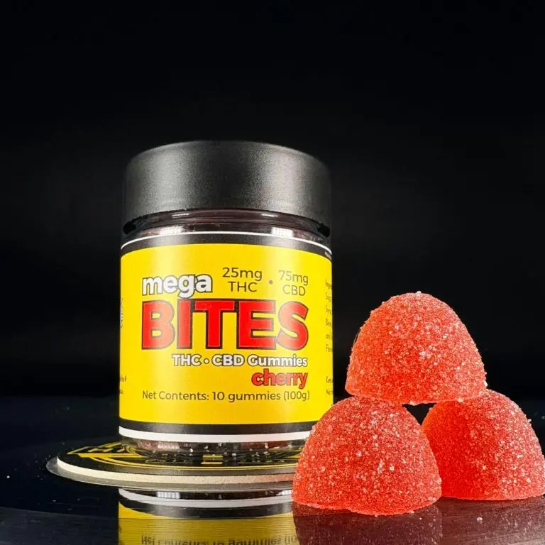 Mega Bites 10ct (100mg/Ea.) (Cherry) THC gummies