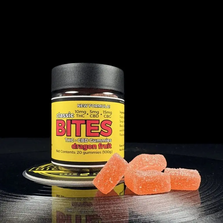 New Formula Bites 20ct (30mg/Ea.) (Dragon Fruit) THC gummies
