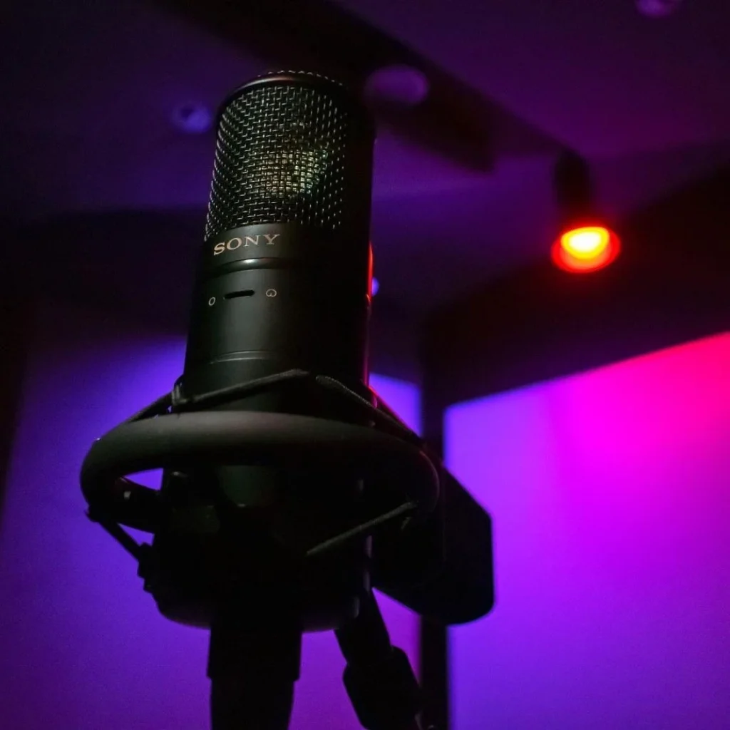Sony C-800G microphone, studio detail at Barron Studios