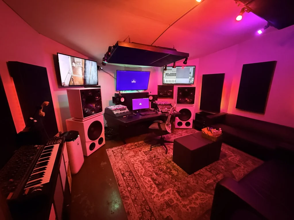 Barron Studios control room in Houston