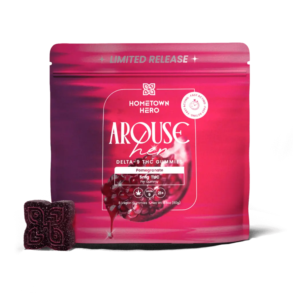Her Arouse Pomegranate Delta 9 Gummies - 5mg (8ct) THC edible