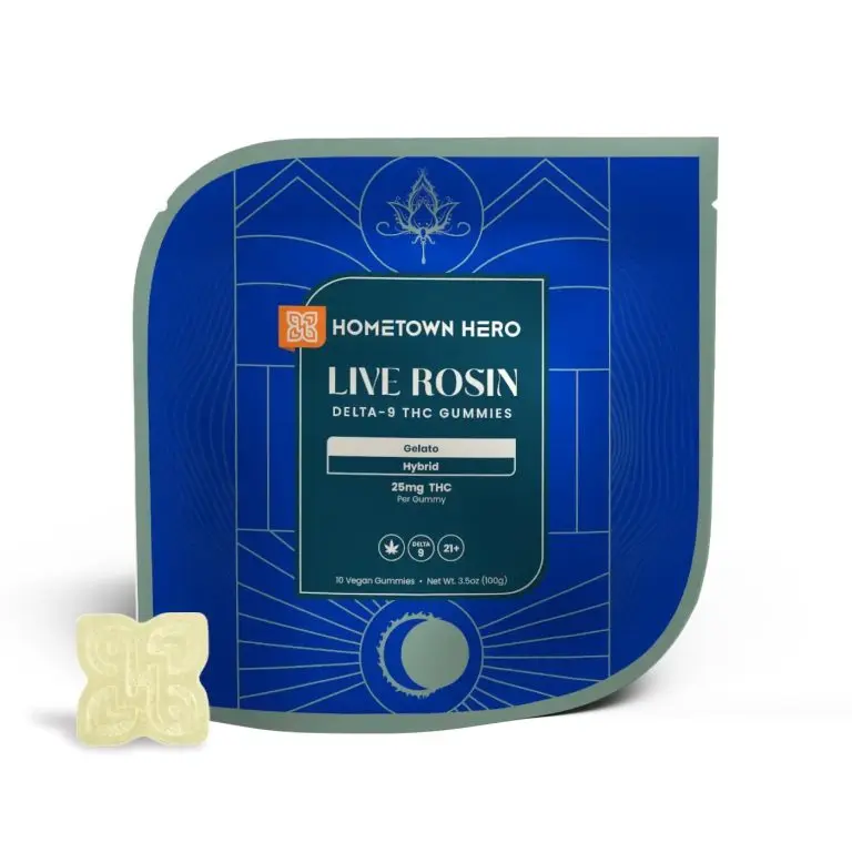 Gelato Live Rosin Delta 9 Gummies - 25mg, Hybrid (10ct) THC gummies
