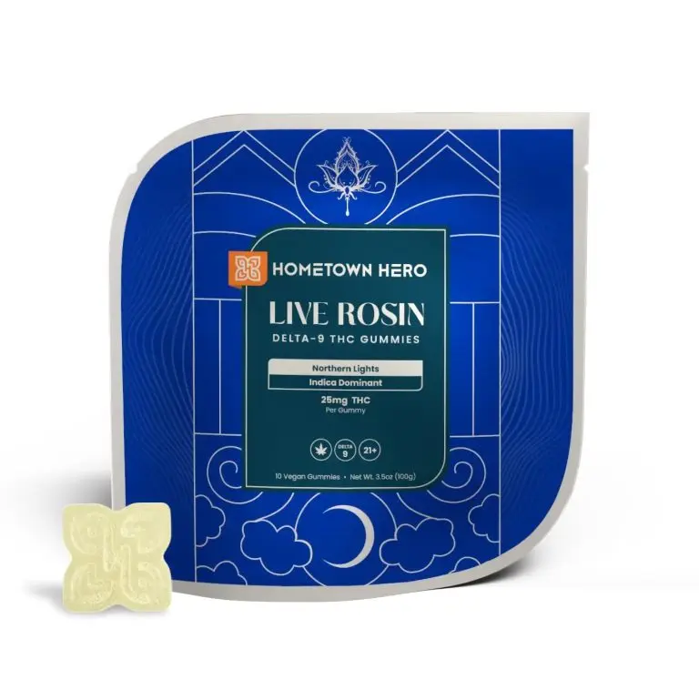 Northern Lights Live Rosin Delta 9 Gummies - 25mg, Indica (10ct) THC gummies