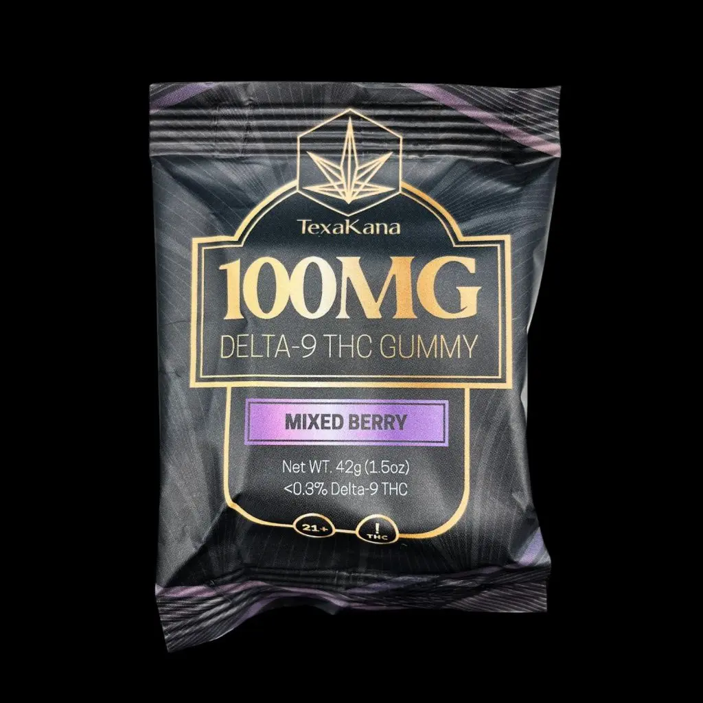 Berry Blossom Delta 9 Gummy - 100mg, Hybrid (1ct) THC edible