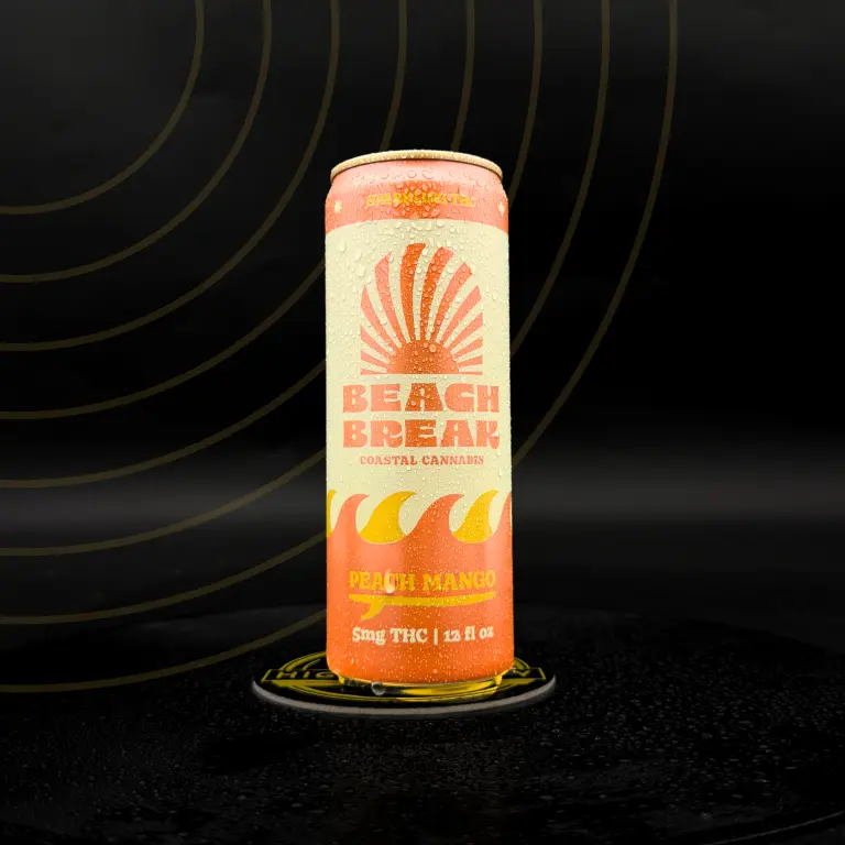 Peach Mango Low Dose THC Seltzer 5mg