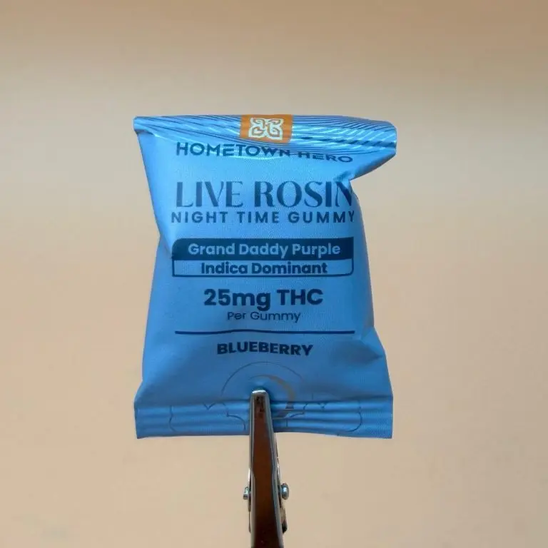 Blueberry Grand Daddy Purple Live Rosin Delta 9 Gummy, 25mg, 1 Count