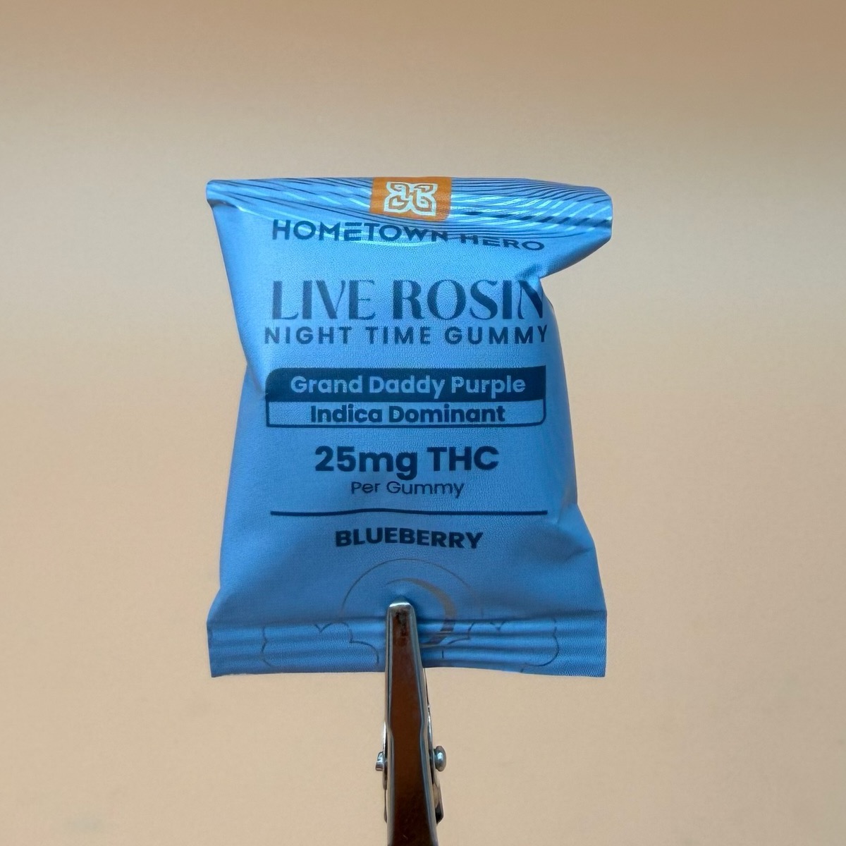 Blueberry Grand Daddy Purple Live Rosin Delta 9 Gummy — 25mg, 1 Count