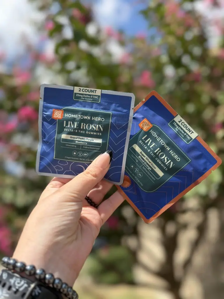 Blood Orange Super Silver Haze Live Rosin Delta 9 Gummies, 25mg, 2 Count
