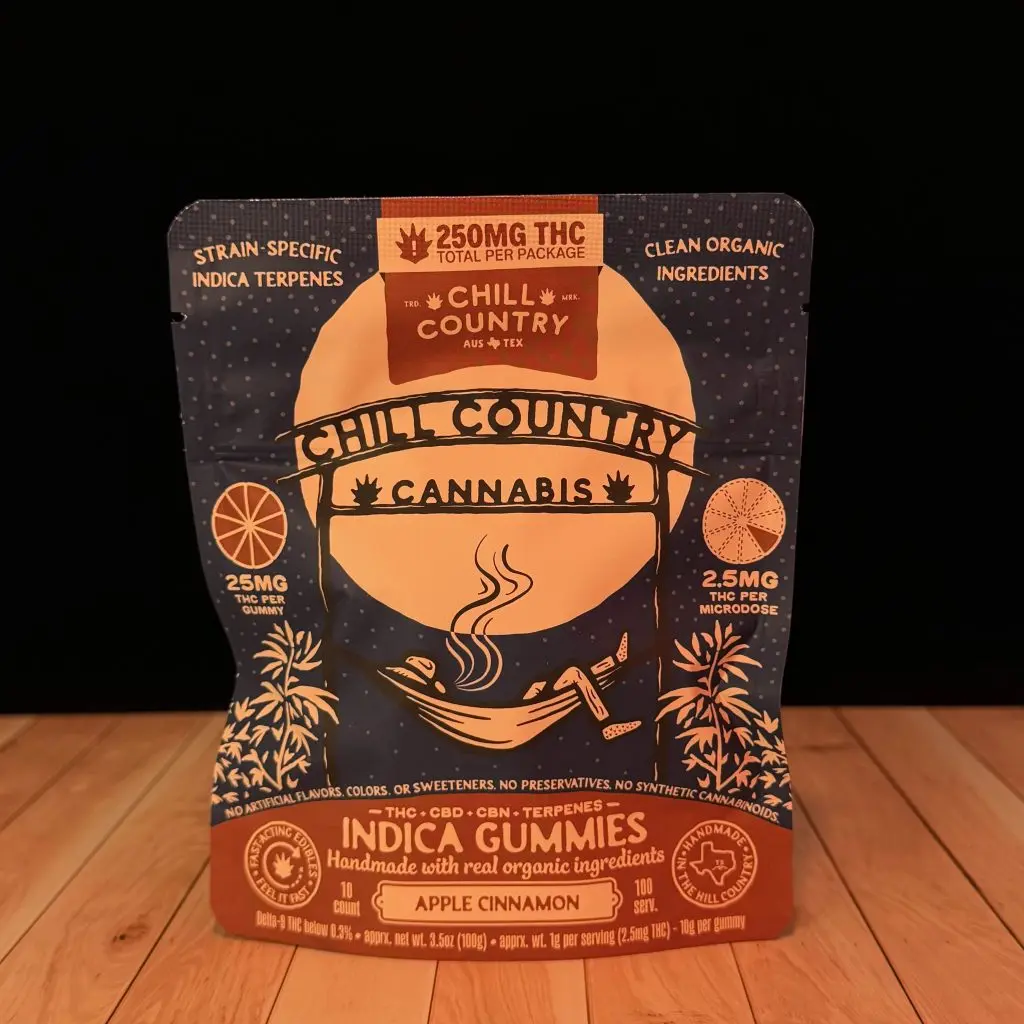 Chill Country Apple Cinnamon Delta 9 Gummy, 25mg THC edible