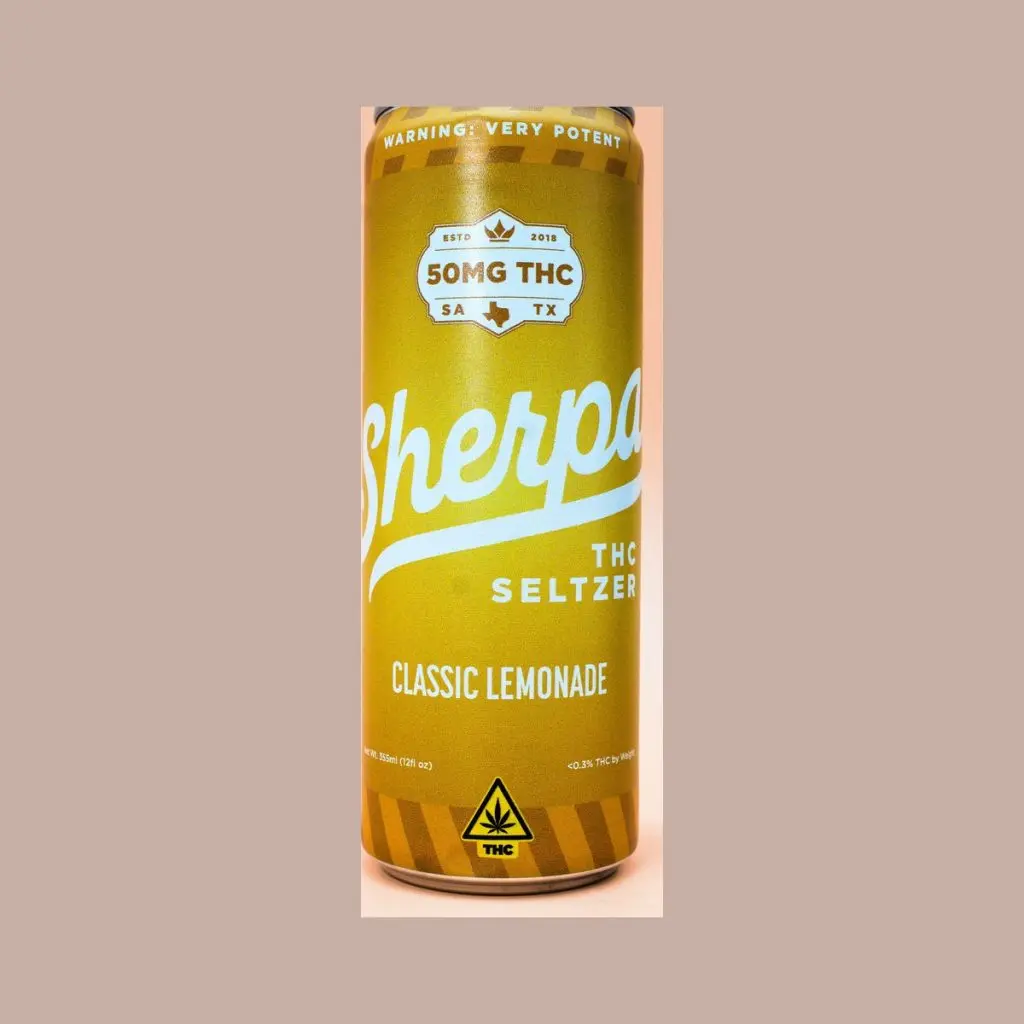 Sherpa Classic Lemonade THC Drink, 50mg