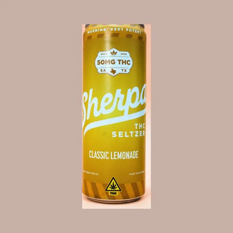 Sherpa Classic Lemonade THC Drink, 50mg